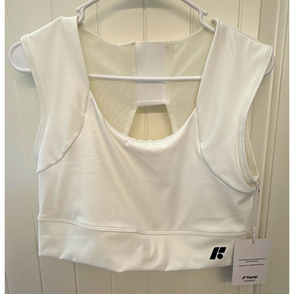 Forme White Women's Sports Bra XXL High Support Wireless Full RN#158255 NWT